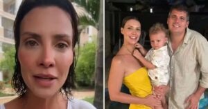 Camila Rodrigues desabafa sobre sufoco para medicar o filho com otite