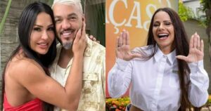 Gracyanne revela expectativa para ver beijo entre Belo e Viviane Araújo em ‘Três Graças’