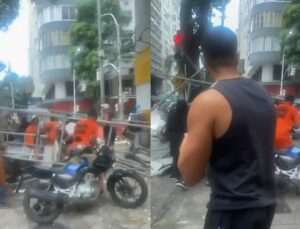 Queda de andaime provoca morte de uma venezuelana e deixa homem ferido; VEJA VÍDEO