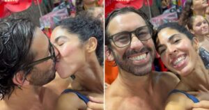 Bela Gil posta vídeo beijando novo affair no carnaval de Salvador