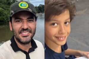 Velório de segundo filho morto por secretário é realizado na casa do avô