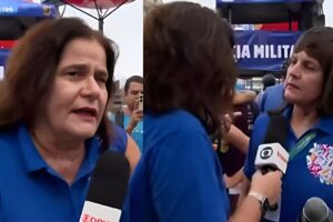 Repórter da Globo fica em choque ao encontrar gêmea ao vivo: “Tem algo errado”