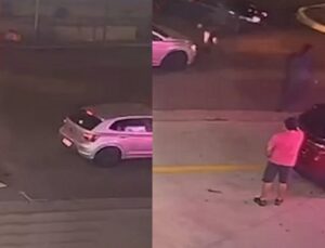 Jovem de 20 anos é baleado dentro de carro após briga de trânsito; VEJA VÍDEO