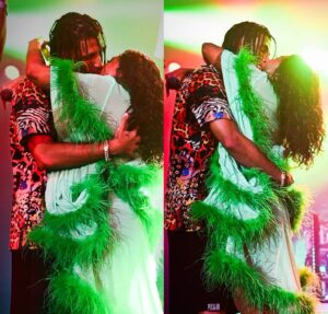 Gaby Amarantos protagoniza beijão com dançarino durante show em São Paulo