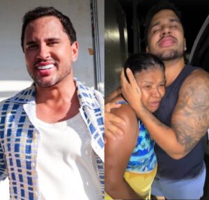 Lucas Guimarães emociona mãe de Carlinhos Maia com visita surpresa