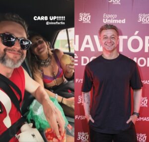 O amor está no ar! Lucas Lima compartilha clique raro com namorada no Carnaval