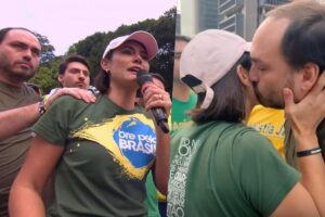 Carlos chama Michelle Bolsonaro de “Minha senadora”