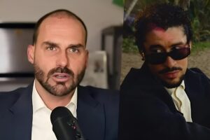 Eduardo Bolsonaro critica show de Bad Bunny no Super Bowl: “Lacração”