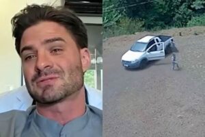 Que susto! Irmãos gêmeos soltam freio de mão e pulam do carro em movimento