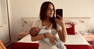 Mariana Rios diz que ficou com o ‘corpo exaurido’ após o parto do filho: ‘Amor cresce com o medo’
