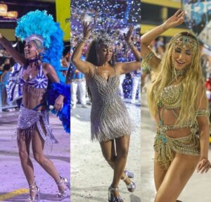 Viviane Araújo conta com presença do marido e do filho no último ensaio técnico do Salgueiro