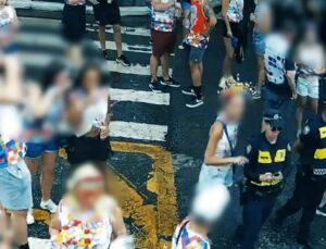 Homem foragido por estupro é preso em bloco de carnaval; VEJA VÍDEO