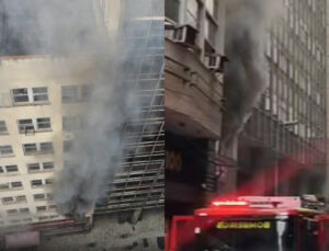 Restaurante no Centro do Rio é atingido por incêndio; veja vídeo
