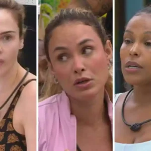 Ana Paula Renault, Sarah Andrade e Sol Vega discutem no almoço do BBB 26