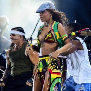 Ludmilla homenageia Bob Marley em look escolhido para ensaio pré-Carnaval