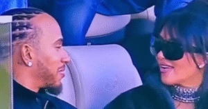 Leitura labial revela o que Hamilton disse a Kim Kardashian no Super Bowl