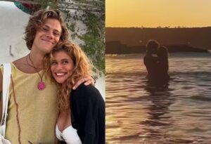 Isadora Cruz e namorado atleta beijam muito antes das Olimpíadas de Inverno; veja vídeo