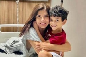 Mara Maravilha sai da UTI após internação e vai em encontro com filho