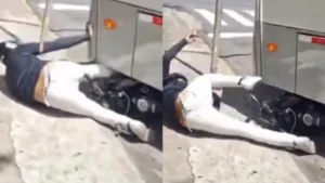 Ônibus atropela e arrasta motociclista após discussão de trânsito no Recife; VEJA VÍDEO!