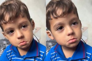 Adryan, garotinho surdo, escuta a voz da mãe pela primeira vez e emociona o Brasil