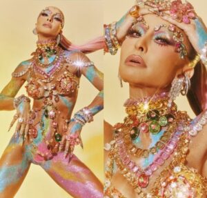 Sabrina Sato usa look cravejado com três mil cristais para último ensaio técnico da Unidos de Vila Isabel