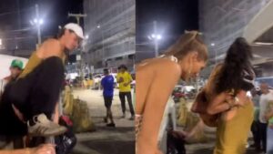 Shawn Mendes é elogiado por carregar Bruna Marquezine para atriz não pular grade no carnaval