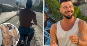 Após Carnaval no Rio, Ricky Martin reage a foto de ator brasileiro de sunga e web comenta: ‘Bom gosto’