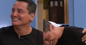 Leo Dias mostra namorado e ganha beijo ao vivo na TV