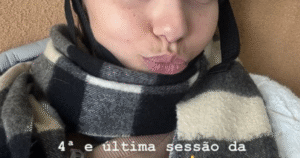 Neta de Carlos Alberto de Nóbrega comemora fim da quimioterapia