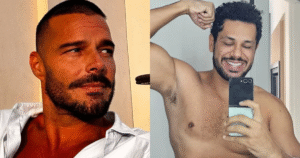 Tá rolando? Ricky Martin reage a foto de Amaury Lorenzo de sunga