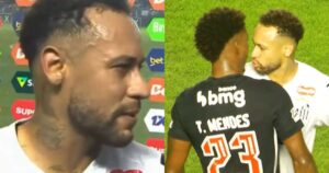 Neymar parte para cima de adversário após jogo: ‘Vamos ver se é homem’