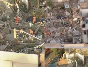 Prédio que abrigava lar de idosos desaba durante a madrugada; VEJA VÍDEO