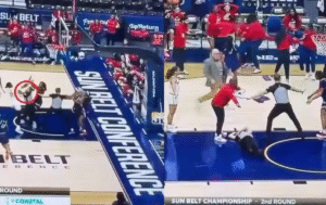 Vídeo: Árbitra é nocauteada durante briga entre jogadoras em jogo universitário de basquete nos EUA