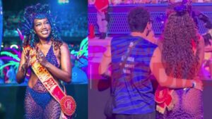Cantora Iza assume romance e chama atenção no Carnaval