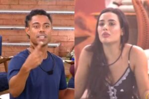 BBB26: Breno e Jordana discutem após ‘Prova do Líder’ e motivo vem à tona