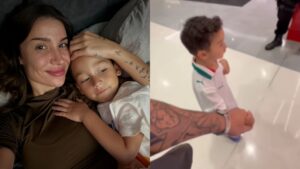 Bianca Andrade mostra reação inusitada do filho ao vê-la em vitrine durante passeio com Fred Bruno