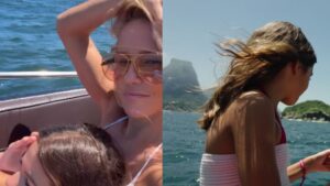 Aos 10 anos, filha de Deborah Secco rouba a cena em aparição rara durante passeio de barco