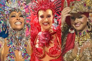 Carnaval 2026: Famosas surgem deslumbrantes no último dia de desfiles no Rio