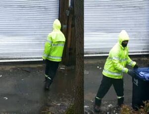 Catador de lixo passa a ser investigado após arremessar lixeiras sem recolher resíduos; VEJA VÍDEO