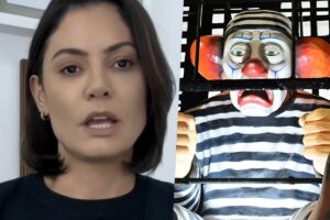 Michelle reage após escola de samba por Bolsonaro como palhaço