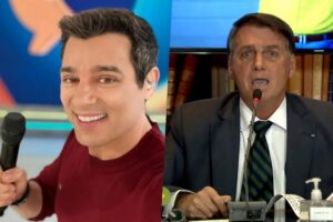 Em programa no SBT, Celso Portiolli alfineta Bolsonaro