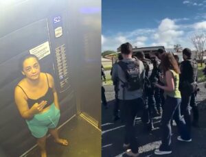 Vídeo mostra momento exato em que corretora é atacada por síndico; VEJA