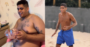Gaab rebate críticas após mostrar emagrecimento de 40 kg: ‘Não perdi só com remédio’