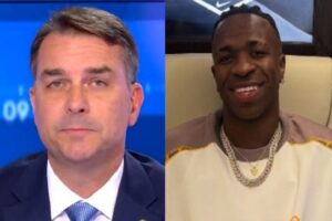 Flávio Bolsonaro solta o verbo após caso de racismo envolvendo Vini Jr