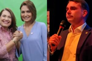 Michelle não se comove com choro de Flávio Bolsonaro: “Justiça de Deus”