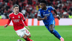 Gianluca Prestianni é suspenso preventivamente pela Uefa após acusação de racismo contra Vinícius Júnior