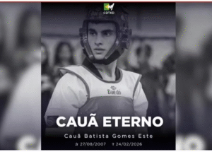 Cauã Batista, promessa do taekwondo, morre aos 18 anos no Rio