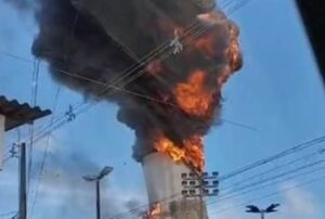 Estátua de Nossa Senhora de Fátima em Natal é destruída por incêndio