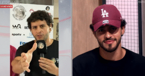 Semelhança entre namorado de Léo Dias e comentarista da CazéTV chama atenção; confira