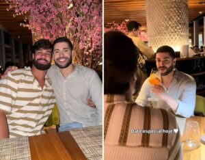 Ex-BBB’s Paulo Augusto e Marcelo têm jantar “romântico” no Rio e movimentam a web